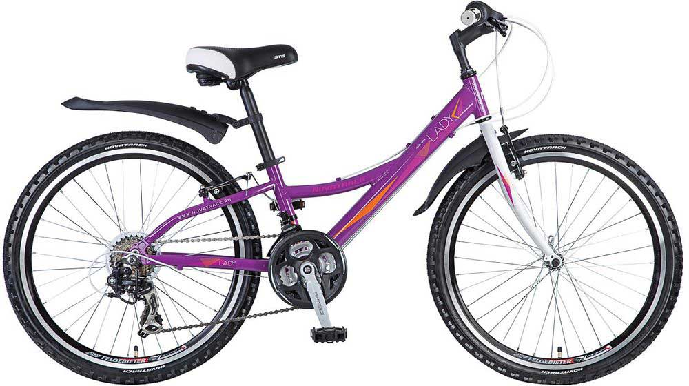 Купить Подростковый велосипед 24 дюйма Novatrack Lady 21 скорость