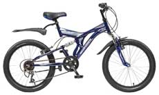 детский двухподвесный велосипед 20 дюймов Novatrack TitanIUM, 6 скоростей