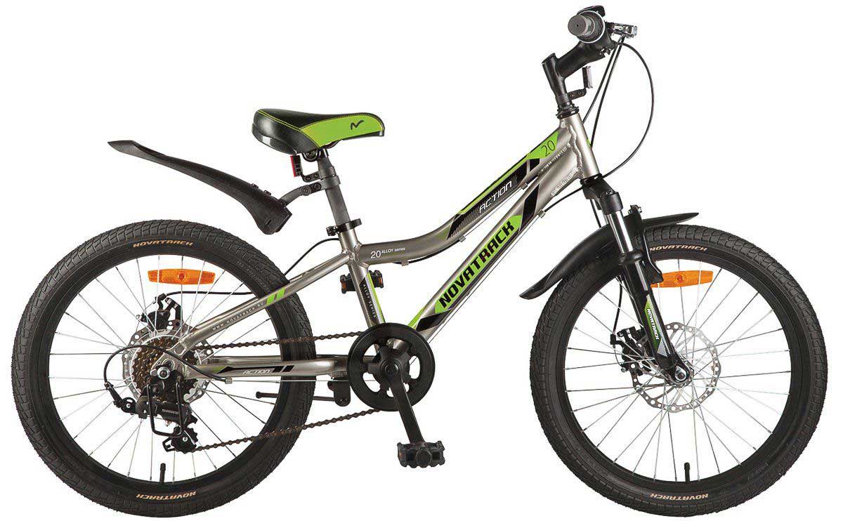 Купить Детский велосипед 20 дюймов Novatrack Action, 6 скоростей