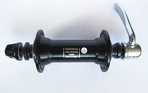 Купить Велосипедная втулка передняя Shimano, HB-RM40, 36 отв, экцентрик, черн. бупак.