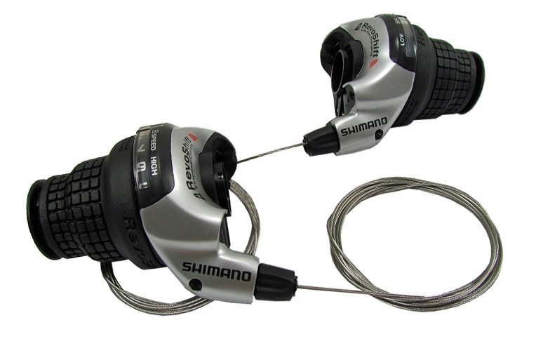 Купить Ревошифтер для велосипеда Shimano, Tourney, TY41, комплект, (8+3) (Revo-Shift)