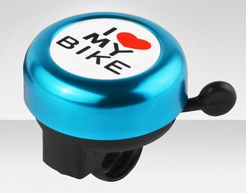 Купить Звонок для велосипеда 3035-13 металл. "I love my bike"