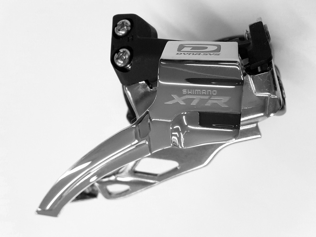Купить Переключатель передний Shimano XTR, M985, ун. тяга, ун. хомут, для 44-38T