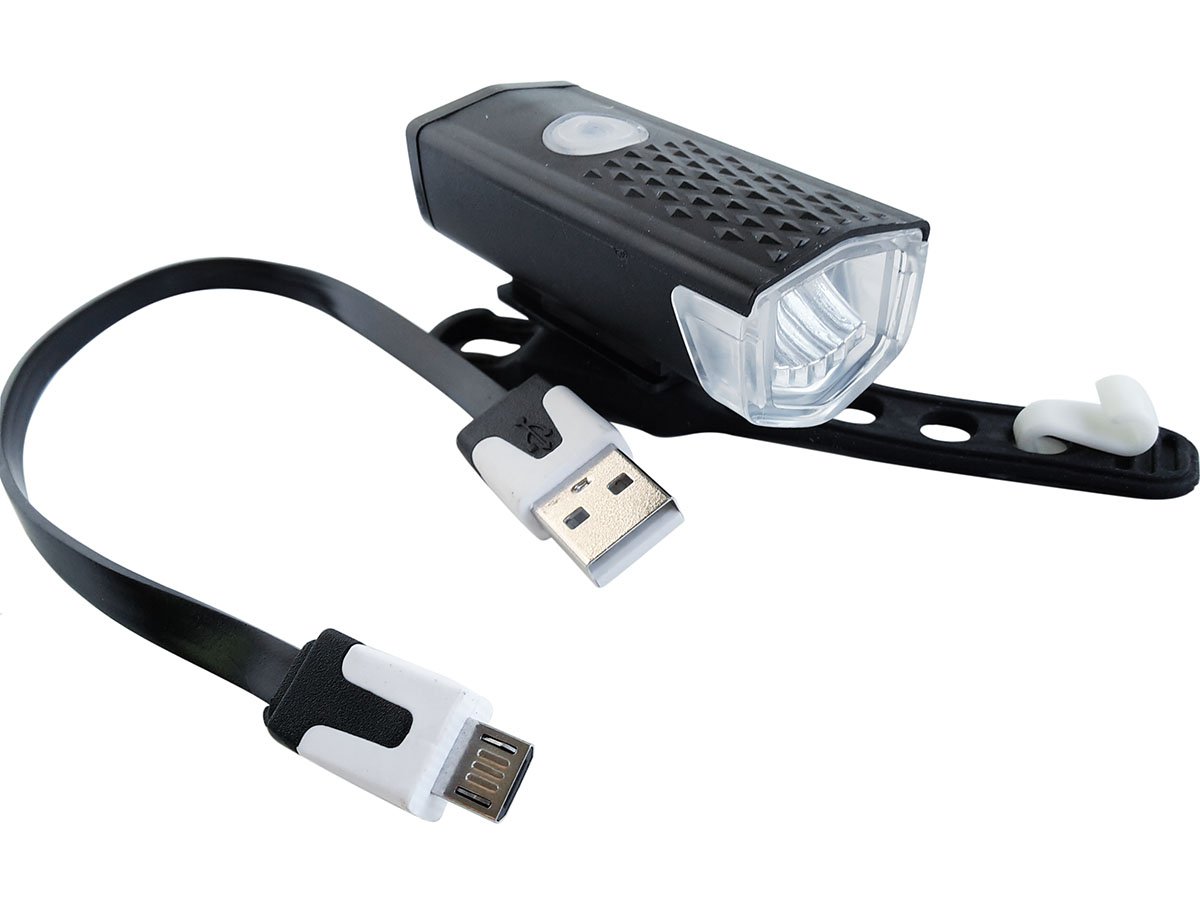 Купить Фара передняя EXPERT 5240 с аккумулятором и зарядкой USB для велосипеда
