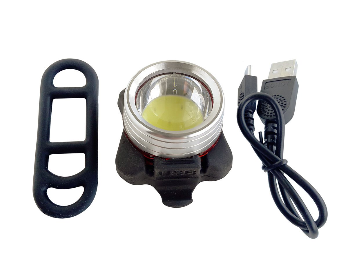 Купить Фара передняя EXPERT 5242 с ЛИНЗОЙ с аккумулятором и зарядкой USB для велосипеда